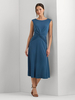 Robe mère à col bijou sans manches courte plissée robes dinvitées de mariage