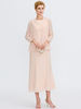 Robe mère à col bijou sans manches ligne a robes dinvitées de mariage perlées