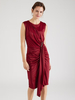 Robe mère col en V sans manches courte plissée robes dinvitées de mariage