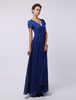 Robe mère de mariée bleu col V en dentelle robe d\