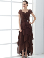 Robe mère de mariés coupe asymétrique