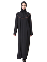 Robe musulmane à manches longues à capuche