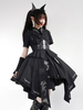 Robe Noire Gothique Costumes Uniformes militaires Lolita Détails