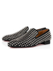 Robe noire masculine chaussures chaussures de mocassins de mocassins glissants