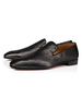 Robe noire pour hommes Chaussures de mocassins Confy Slip sur Chaussures