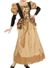 Robe or costumes rétro Halloween Renaissance Vintage Costume féminin Halloween
