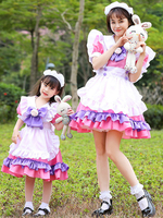 Robe rose lolita op volants lolita une pièce robes