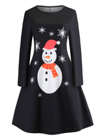 Robe rétro de Noël des années 1950 noire en couches femme superposée plissée robe Rockabilly cou bijou