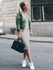 Robe Sweat Shirt en coton mélangé avec poches