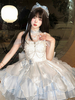 Robe Sweet Lolita Ballet JSK en polyester multicouche sans manches