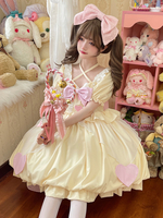 Robe Sweet Lolita en mousseline de soie à manches courtes Robe Sweet Lolita