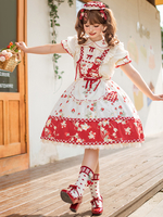 Robe Sweet Lolita en polyester pull sans manches robe Sweet Lolita