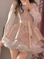 Robe Sweet Lolita en polyester sans manches à volants