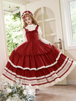 Robe Sweet Lolita en polyester sans manches robe Sweet Jumper Lolita