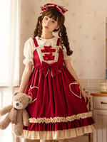 Robe Sweet Lolita en polyester sans manches robe Sweet Jumper Lolita