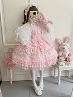 Robe Sweet Lolita JSK en polyester multicouche sans manches