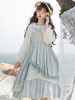 Robe Sweet Lolita JSK Mint Vert Polyester Sans Manches Jupe Pull Sweet Lolita