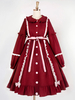 Robe Sweet Lolita OP Bordeaux Nœuds Robes Lolita One Piece