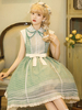 Robe Sweet Lolita OP Noeuds sans manches en polyester Robe une pièce Sweet Lolita