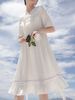 Robe Sweet Lolita OP Robe blanche à manches courtes Lolita One Piece