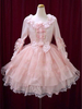 Robe Sweet Lolita OP Robe rose à manches roses Hime Sleeve Robe lolita One Piece  Déguisements Halloween
