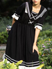 Robe Sweet Lolita OP Volants noirs Robes One Piece Lolita Déguisements Halloween