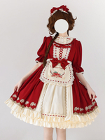 Robe Sweet Lolita Polyester Manches Courtes Robe Sweet Lolita