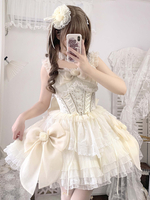 Robe Sweet Lolita Pull sans manches en polyester Robe Sweet Lolita