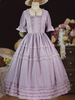 Robe Sweet Lolita Robe à volants en polyester à manches courtes Robe Lolita