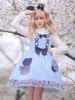 Robe Sweet Lolita Robe en mousseline de soie sans manches Robe de conte de fées douce