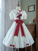Robe Sweet Lolita Robe en polyester à manches courtes Robe Lolita
