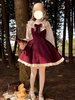 Robe Sweet Lolita Robe en polyester à manches longues Robe Sweet Christmas Lolita