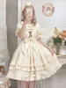 Robe Sweet Lolita Robe Jacquard Manches Courtes