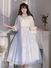 Robe Sweet Lolita Robe manches 3/4 en polyester Robe Sweet Lolita