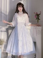 Robe Sweet Lolita Robe manches 3/4 en polyester Robe Sweet Lolita