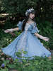 Robe Sweet Lolita Robe manches courtes en polyester Robe Sweet Lolita