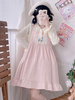 Robe Sweet Lolita Robe sans manches en polyester avec nœuds