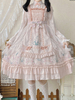 Robe Sweet Lolita Robe sans manches en polyester avec nœuds Swee