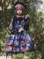 Robe Sweet Lolita Robe Steampunk sans manches en mousseline de soie Robe de conte de fées