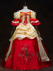 Robe victorienne rouge rétro Costume Femmes Baroque Mascarade robes de bal Royal Vintage Costume Déguisements Halloween