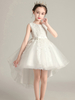 Robes cortège enfant - cousu en dentelles - Robes de soirée pour enfants brodées sans manches