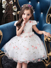 Robes cortège enfant bébé robes de broderie longueur genou princesse