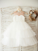 Robes cortège enfant bijou col perles sans manches robes enfants formelles Pageant