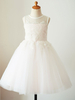 Robes cortège enfant bijou cou dentelle sans manches enfants robes de soirée sociales