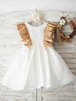 Robes cortège enfant bijou cou manches courtes ceinture ceintures formelles enfants robes de reconstitution historique