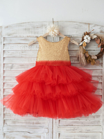 Robes cortège enfant bijou cou sans manches arcs enfants robes de soirée