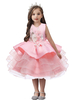 Robes cortège enfant bijou cou sans manches arcs enfants robes de soirée sociales
