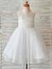 Robes cortège enfant bijou cou sans manches ceinture ceintures enfants robes