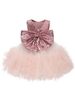 Robes cortège enfant col bijou dentelle sans manches au genou princesse silhouette à plusieurs niveaux formels enfants robes de reconstitution historique