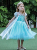 Robes cortège enfant col bijou manches courtes découpées robes de soirée sociale pour enfants